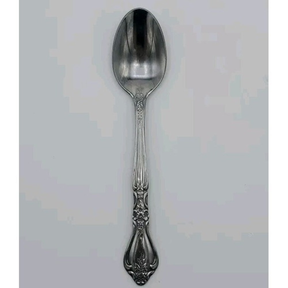 Rogers Co. Stanley Roberts Kings Berry Pattern‎ Teaspoon Stainless Korea